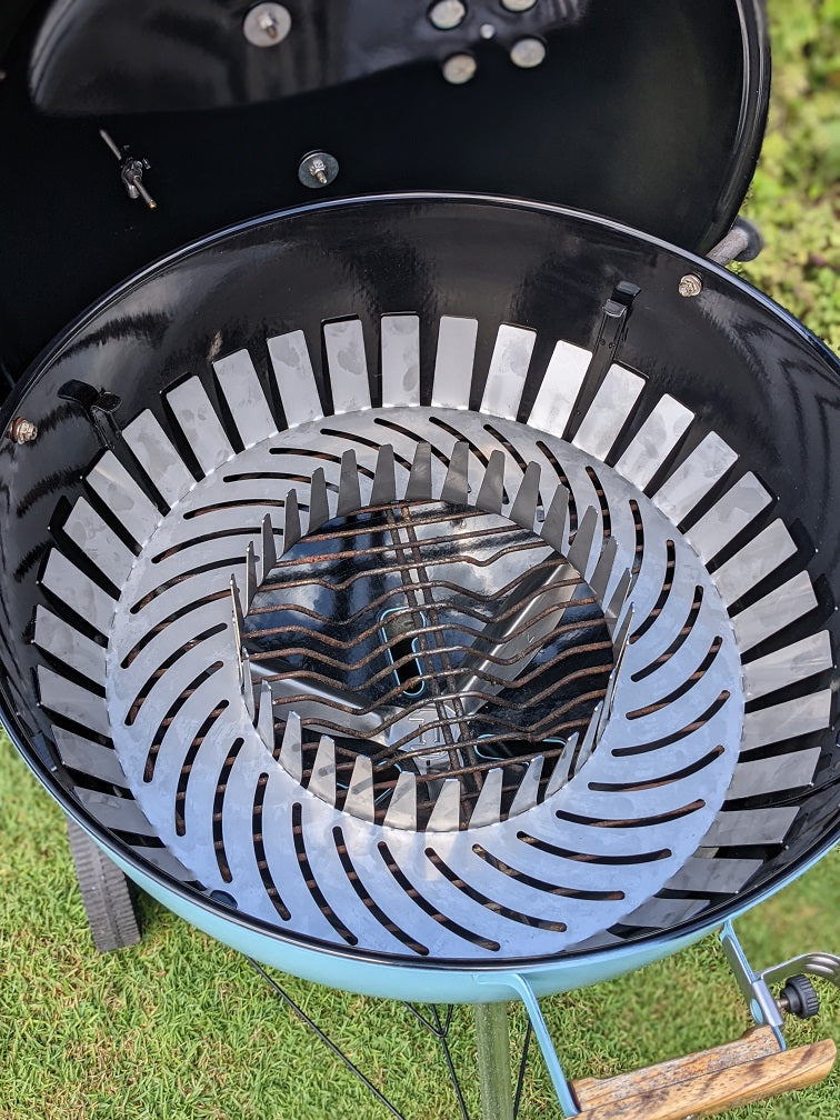 57 cm Weber Kettle Fuel Ring & Diffuser Tray – SnakePit BBQ