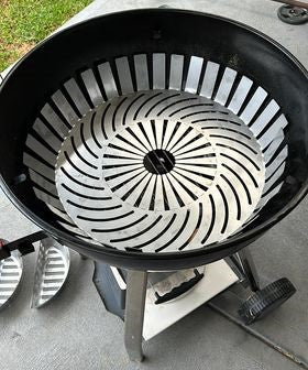 57 cm Weber Kettle Fuel Ring & Diffuser Tray – SnakePit BBQ