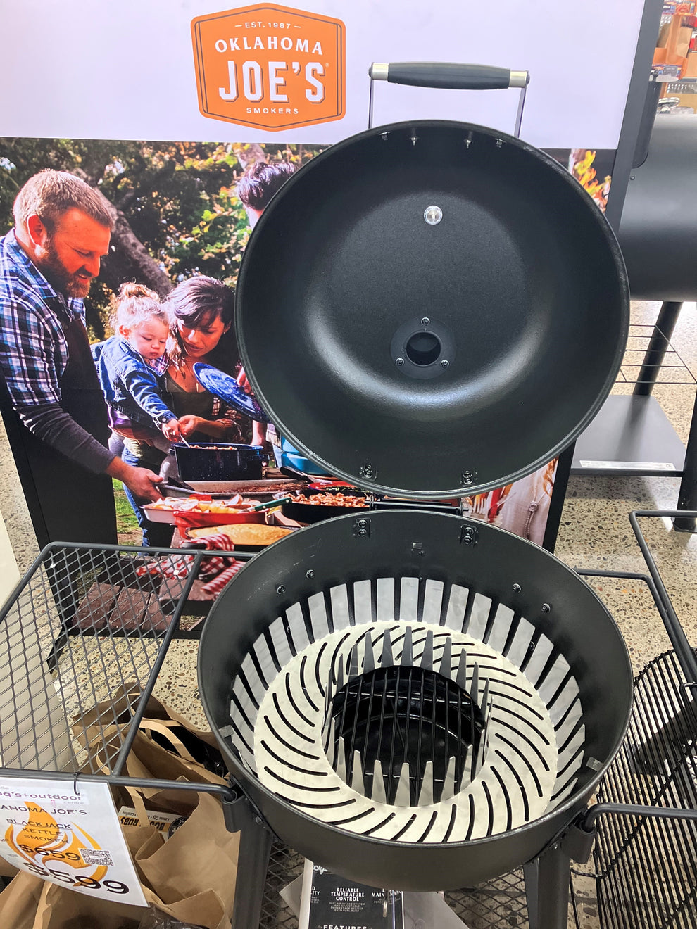 57 cm Weber Kettle Fuel Ring & Diffuser Tray – SnakePit BBQ